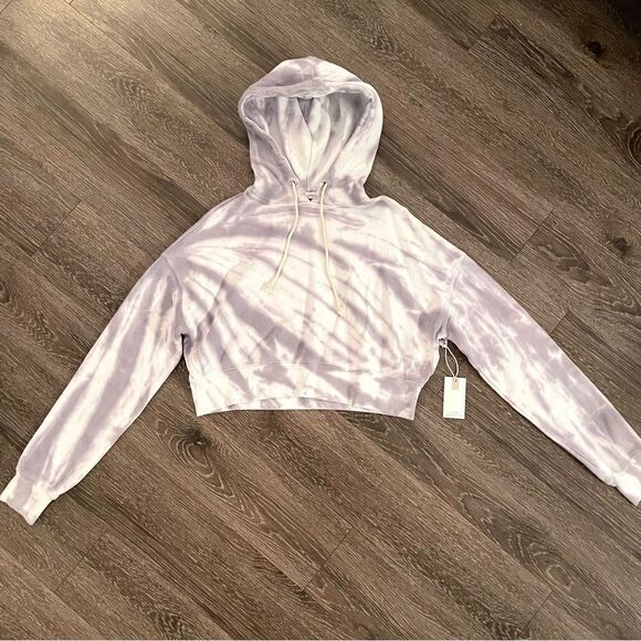 Good American tie die crop hoodie - Picture 2 of 6